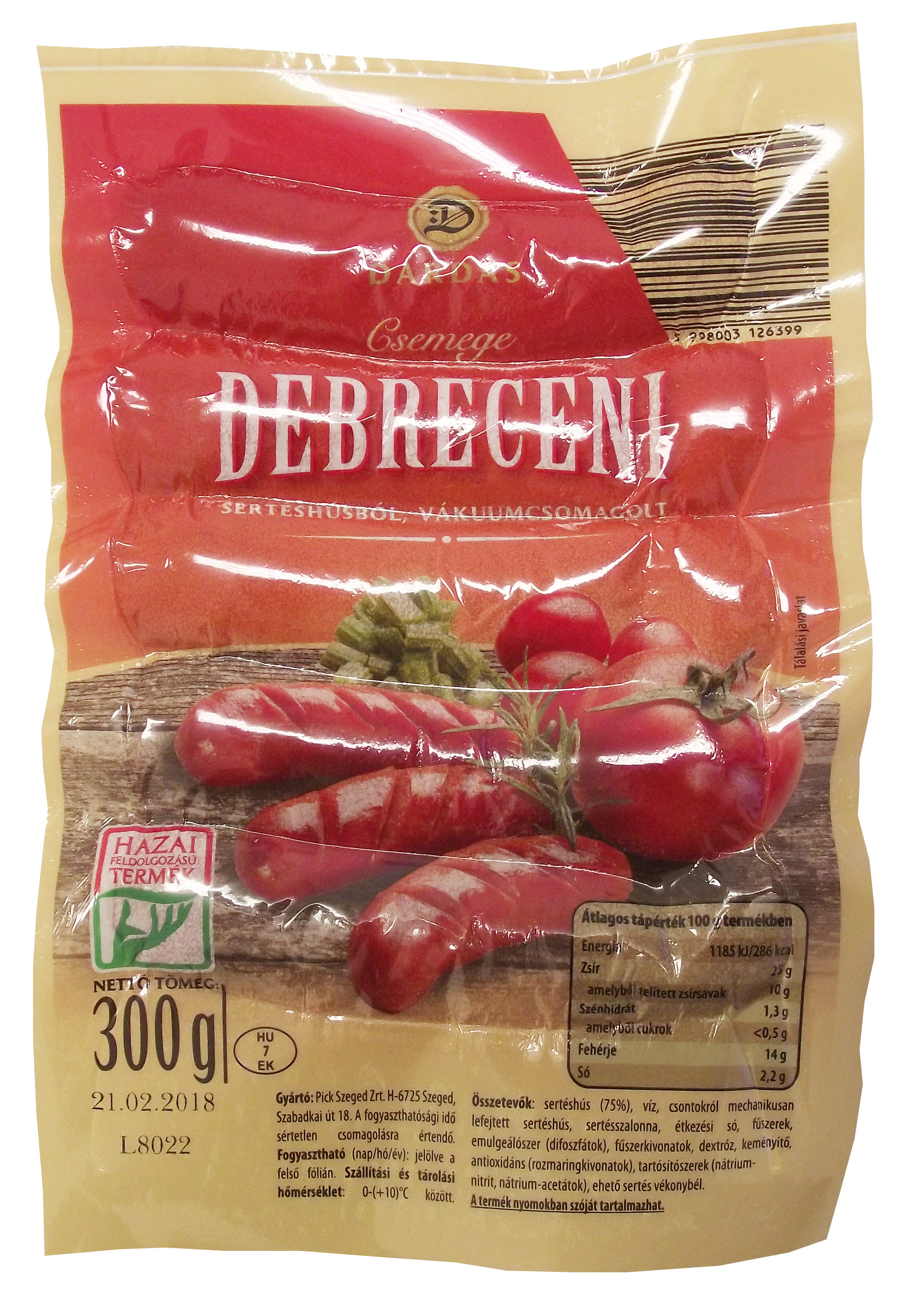 PENNY Dárdás Csemege debreceni 300g